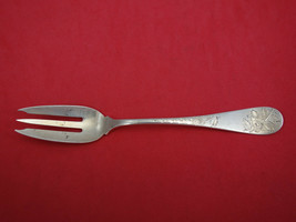 Old English Antique Eng w/ Flowers by Dominick Haff Sterling Pastry Fork Pansy - £69.14 GBP