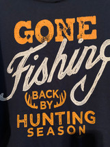 Nwt - Buck Wear Gone Fishing.....Adult Size Xl Double-Sided Short Sleeve Tee - £14.90 GBP