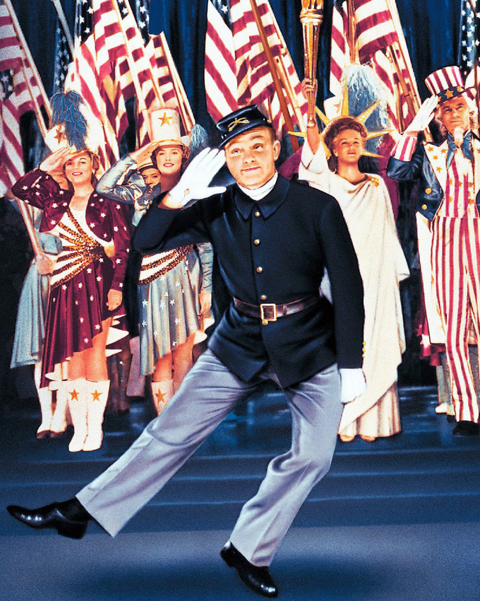 Yankee Doodle Dandy James Cagney Joan Leslie American Flags Dancing Canvas - £56.29 GBP