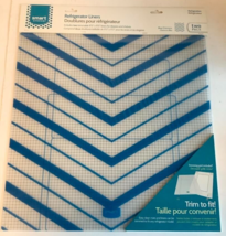 NEW Smart Choice 2-Pack Trimmable Refrigerator Liners BLUE Chevrons fridge - £8.23 GBP