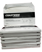 Coastwide Toilet Seat Covers 12 pks @250 Ea.  ~ 3000 Covers with Black D... - $35.00
