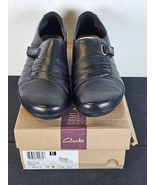 Clarks Everylay Luna Brown Leather Hook-and-Loop Casual Loafers Womens S... - €50,48 EUR