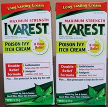 Ivarest poison ivy itch Cream, Maximum Strength (2 Pack, 4oz) - New - Ex... - $10.88