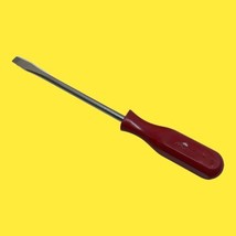 Mac Tools Screwdriver Slotted Flat Head 9-1/2&quot; PJR6A Faded Red Hard Handle USA - £13.87 GBP