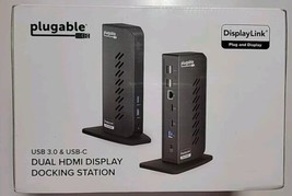 Plugable Docking Station Dual HDMI Monitor Display UD-3900Z New In Box    - £41.26 GBP