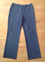 Rafaella Petites Women&#39;s Dress Pants Size 8P Gray Straight /Wide Leg  - £15.81 GBP