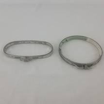 Metal Embroidery Hoop Set Oval Round 2 Screw 3x6 5 in  Cork Lined Adjusto Style  - $17.95