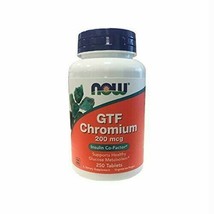 NOW Supplements, GTF (Glucose Tolerance Factor) Chromium 200 mcg, 250 Tablets - $17.23