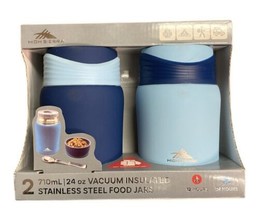 High Sierra 2-Pack Vacuum Insulated Stainless Steel Food Jars, 24 oz. Bl... - $21.77