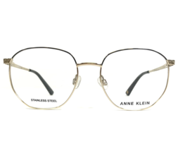 Anne Klein Eyeglasses Frames AK5079 717 GOLD Round Full Rim 52-17-140 - £46.45 GBP