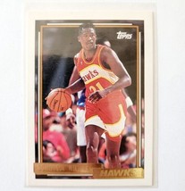 1992 Dominique Wilkins Hawks #35 Topps NBA Sports Card Ungraded Vintage E86RP6 - $19.99