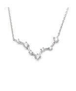 Stamped sterling silver women chain pendant necklace - $52.72 CAD