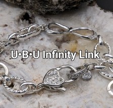UBU Handmade Infinity Link Bracelet Silver Plated - £29.88 GBP