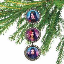 Disney Descendants 3 EVIE AUDREY &amp; MAL 3D Bottle Cap Christmas Ornament ... - $8.96