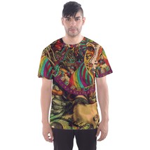 DMT dark psychedellic art gothic punk rock full print sport t shirts - £19.97 GBP