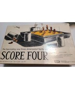 VTG Score Four Board Game Lakeside 3D Family Game Strategy 1971 Complete  - $362.41 MXN
