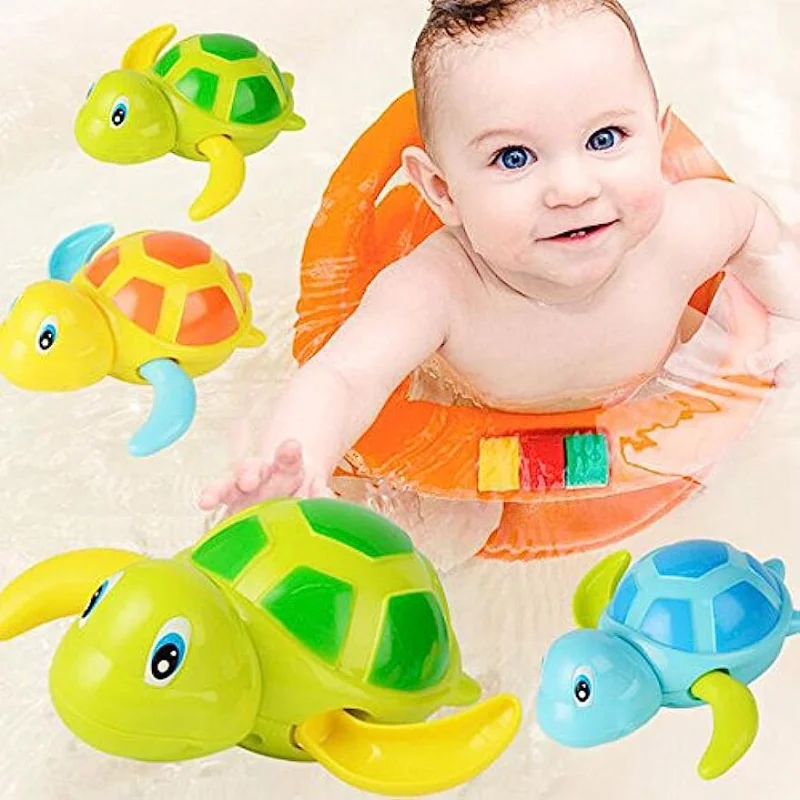 3PCs Cool Game Shower Toy Little Turtle Baby Shower Puzzle Water Playing Toy - £12.44 GBP