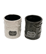 Kraken Rum Tiki Mug Lot 2 Black &amp; Rare White Ceramic Tumbler Octopus - £26.36 GBP