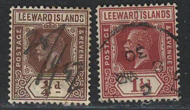 British Leeward Islands Clearance Fine Used Two Stamps - $0.72