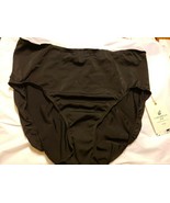 P48 NWT Macy&#39;s Caribbean Joe Solid Black Bikini Bottom CLEARANCE SALE MS... - $17.90