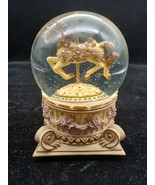 Carousel Horse Snow Globe  Music Box tested - Works Plays unknown song - $18.99