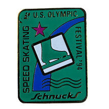 Schnucks 1994 Olympics Speed Skating USA Olympic Festival Lapel Hat Pin ... - £7.59 GBP