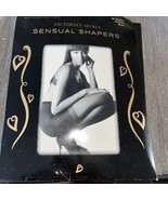 Vtg Victoria&#39;s Secret Sensual Shapers Medium Control Top Jet Black Panty... - £7.70 GBP