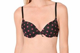 Hers By Herman Bra Set Black With Pink Polka Dots Size 38B New 2 Bras - £12.99 GBP