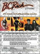 B.C. Rich Guitar ad print with Slayer Kerry King Slipknot Coal Chamber Meegs - £3.05 GBP