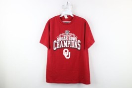 Y2K Mens M Faded 2014 Sugar Bowl Champs Oklahoma University Football T-Shirt - £19.90 GBP