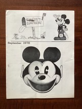 Mickey&#39;s Monthly - September 1978 - Unauthorized Walt Disney Fanzine - Toys, Etc - £15.69 GBP