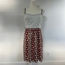 Fossil Rosalie Spaghetti Strap Sleeveless Mini Dress Bird Print sz 10 - $24.99