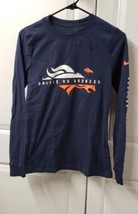 NFL Team Apparel Denver Broncos Women&#39;s T-shirt Size: XS Football Long Sleeve - £13.91 GBP