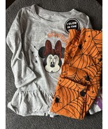Disney Junior’s Infant Baby Halloween Minnie Mouse Dress &amp; Leggings Set ... - $21.69 CAD