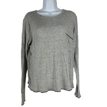 Ginger G Women&#39;s Gray Long Sleeved Pajama Top Size L - £11.03 GBP
