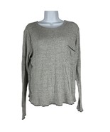Ginger G Women&#39;s Gray Long Sleeved Pajama Top Size L - £11.01 GBP