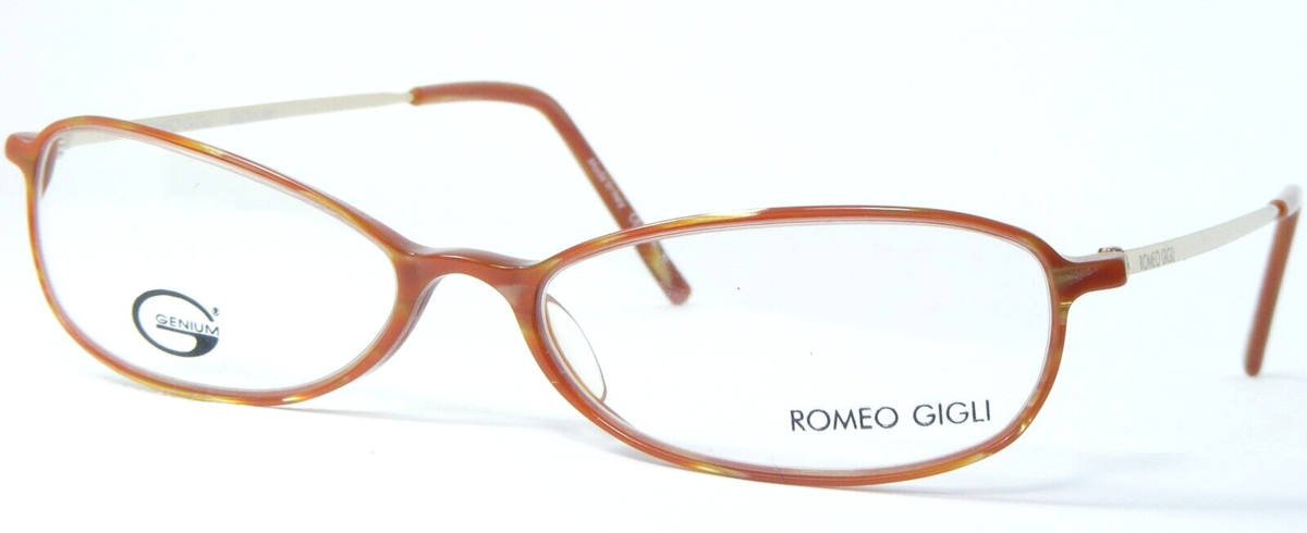 Romeo Gigli Genium RG31801 Caramelo / Oro Gafas Marco RG318 51-15-135 It... - $81.13