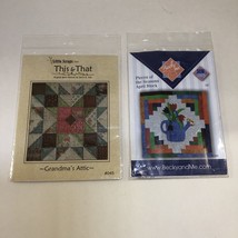 2 Small Quilt Patterns Grandma&#39;s Attic 24&quot; Sq Pieces of the Season April Block - £10.22 GBP