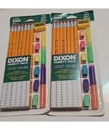 2 Pack Dixon Ticonderoga 25 Variety  (14428) Dixon pencils Real Wood NEW... - £11.31 GBP