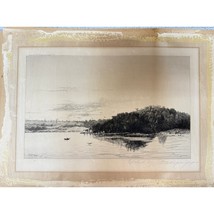 John H. Millspaugh Antique Etching: New York Lake Scene - Rare Landscape... - £103.64 GBP
