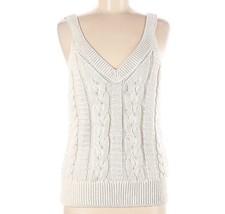 NEW Banana Republic Women’s Cable Knit Sweater Tank Ivory Size Medium NWT - £54.12 GBP