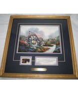 Thomas Kinkade Chandler&#39;s Cottage Gold Framed Art Print with COA  #2166 - £45.64 GBP