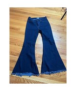Amazing pair of Judy Blue Los Angeles raw hem super flare jeans 13/31 Hi... - $42.66 CAD