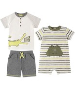Kids Headquarters 3 Pc. Set ~ Alligators ~ 12 Months ~ Romper ~ Shorts ~... - $22.44