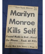 MARILYN MONROE death newspaper clipping - $50.00