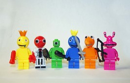 Rainbow Friends Video Game Minifigure Toys Collection Set Of 6 - £32.27 GBP