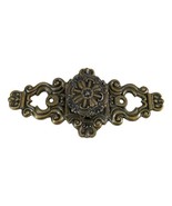 VTG Hyer Ornate Brass Cabinet Door Plate Knob Lrg Hollywood Regency Mid ... - $46.71