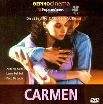 Carmen carlos saura Antonio Gades laura del sol paco de lucia dvd only...-
sh... - £12.74 GBP
