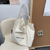 Large Capacity Canvas Tote Bag for Women 2023 Shopper Casual Summer Beach Bag So - £150.68 GBP