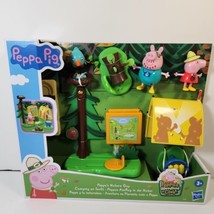 Peppa Pig Peppa&#39;s Nature Day Woodland Club Daddy Figures Camping Tent Picnic Map - $20.56